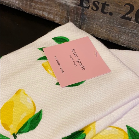 Kate Spade Lemons Mit & Kitchen Towel Collection - Picture 3 of 7